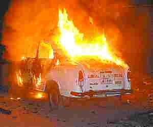 Seven injured in the clash 