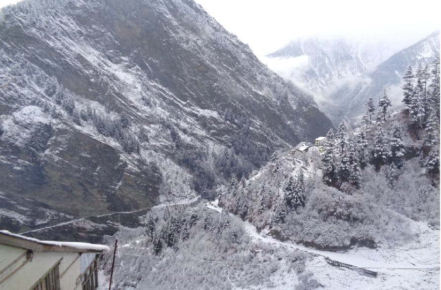 snowfall in chamba