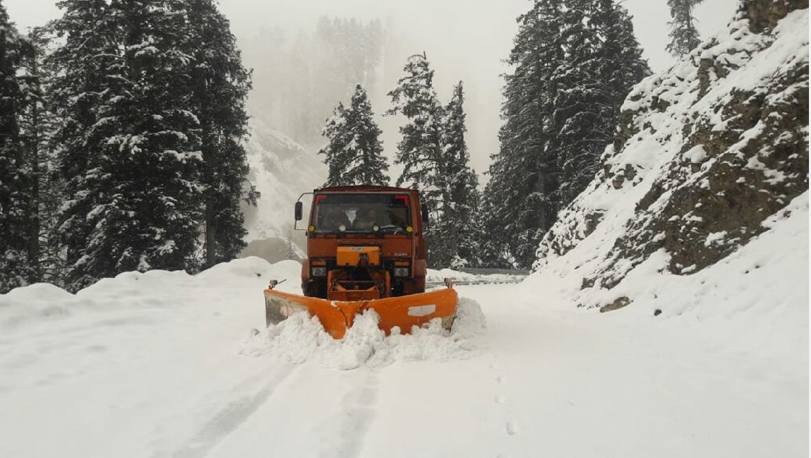 129 machines were installed in the Kashmir Valley for snow removal