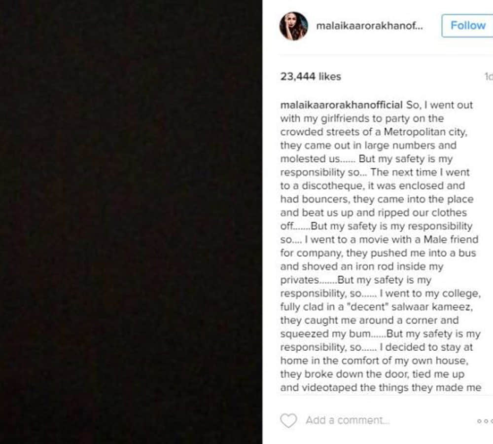 malaika arora khan reaction against bangalore incident