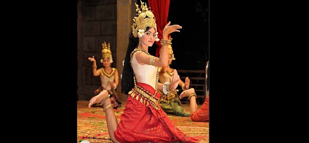 Gods and Kings Apsara dance to delight the mind of seeing us here