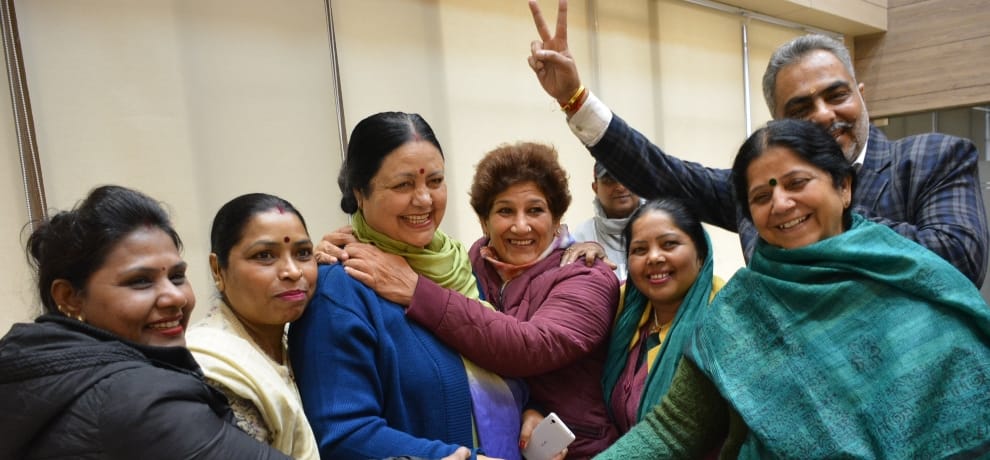 chandigarh mayor election, asha jaiswal from bjp, gurbaksh rawat 