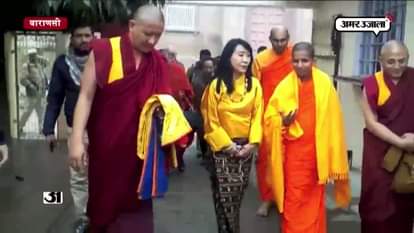 RAJMATA OF BHUTAN REACHES TO MAHABODHI TEMPLE