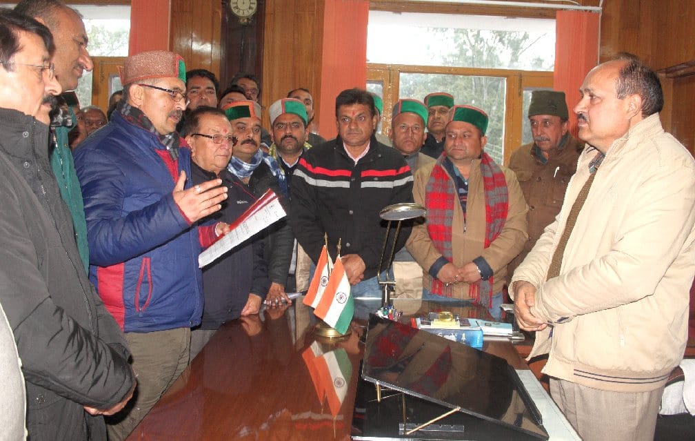 Congress Protest Cancelled Due to Heavy Snowfall in himachal.
