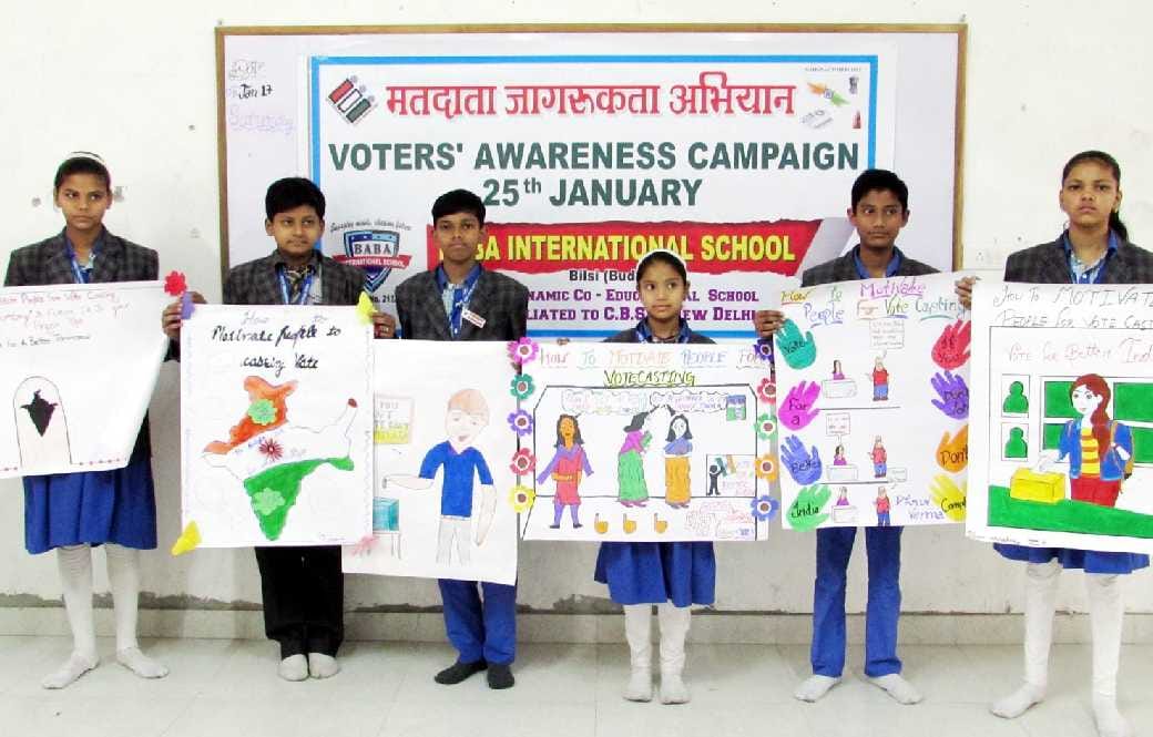 Baba International School Voter Awareness
