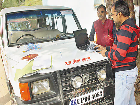 GPRS vehicle equipped with systems of flying squads