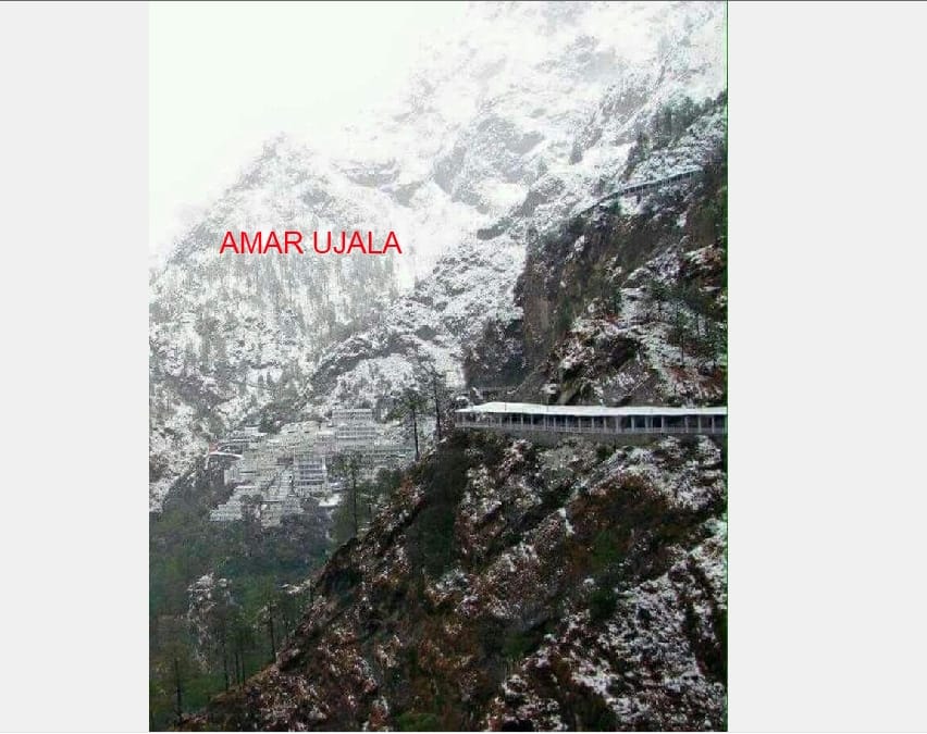 snowfall in vaishno devi