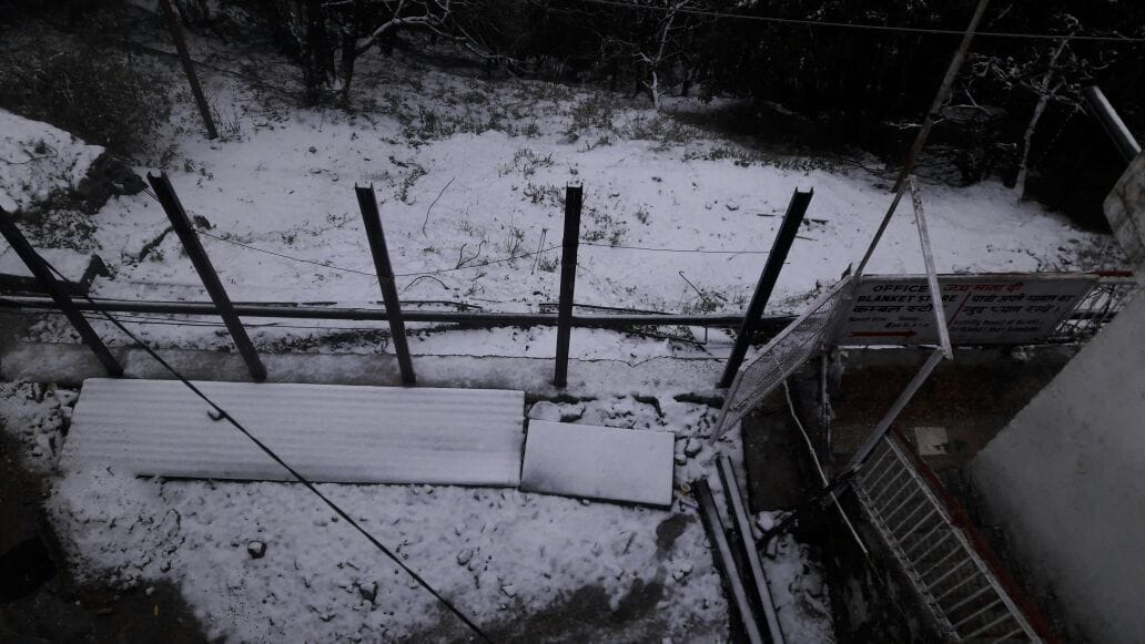snowfall in vaishno devi