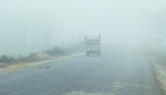 Said fog with the wind knocking