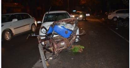 accident in chandigarh, death in hospital, chandigarh news