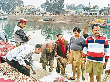 To avoid pollution of the river cleaning