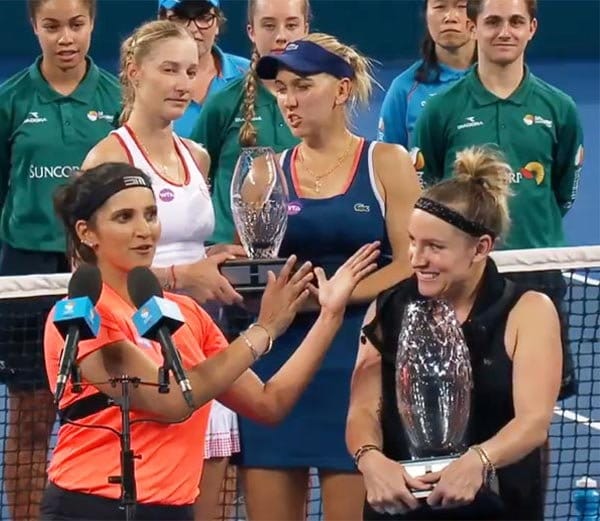 Sania lost her world no one crown to mattek sands