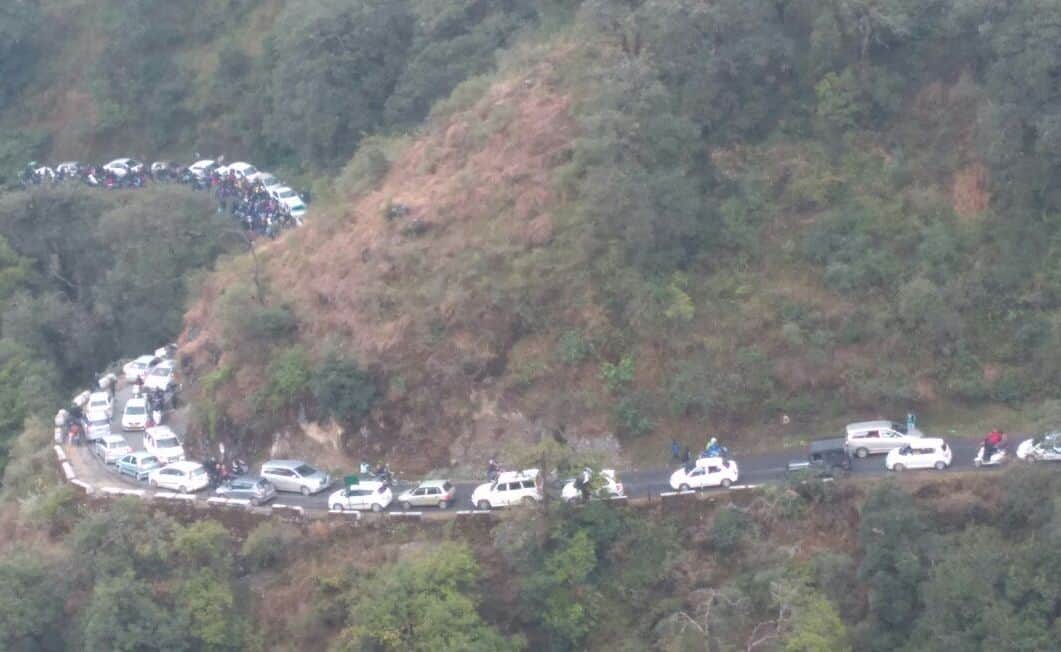 heavy rush in mussoorie
