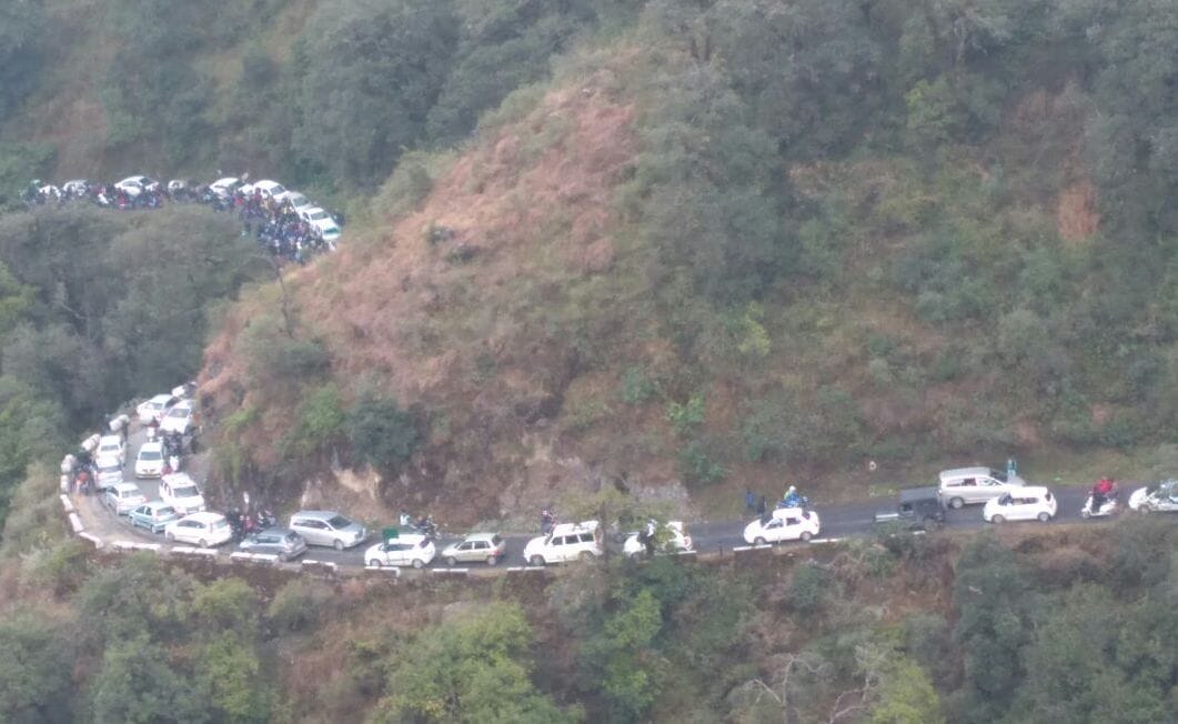 heavy rush in mussoorie