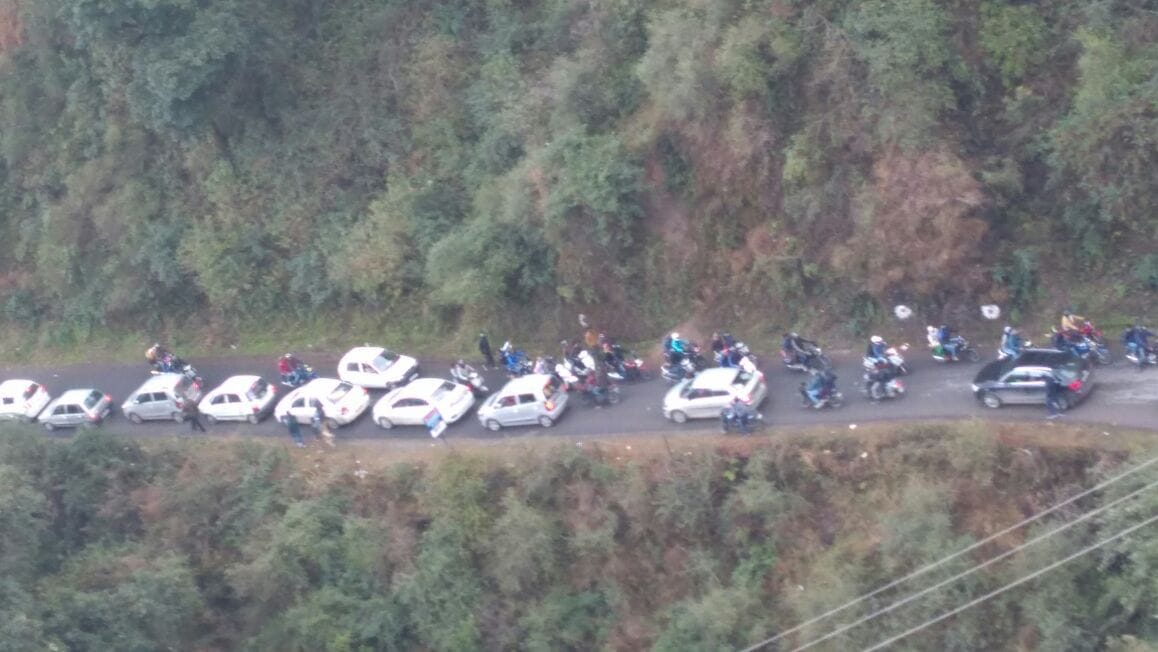 heavy rush in mussoorie