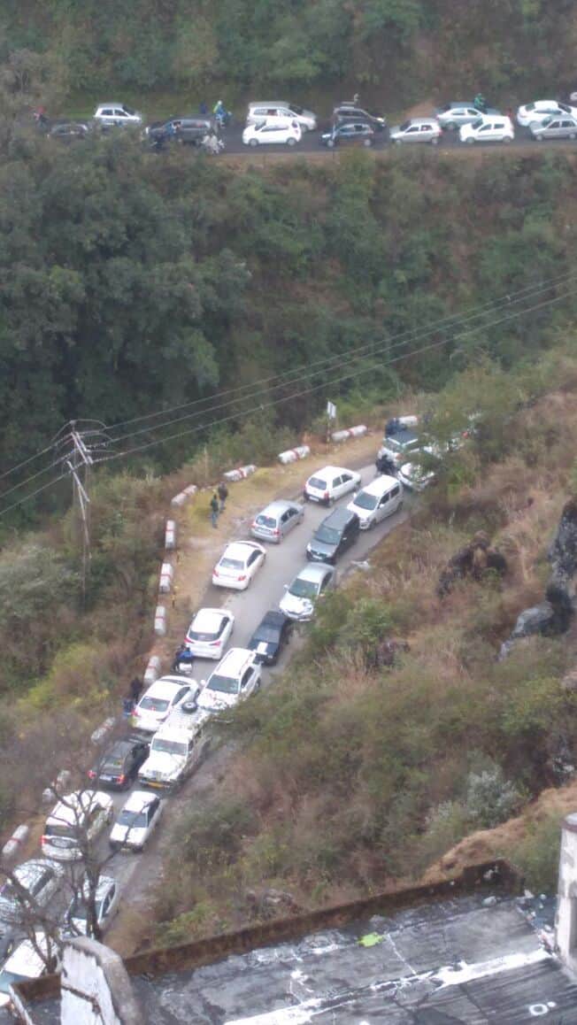 heavy rush in mussoorie