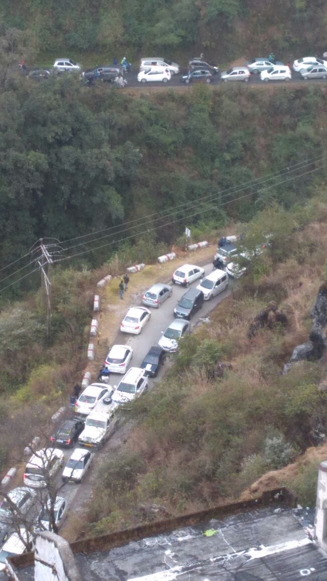 heavy rush in mussoorie