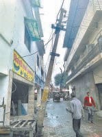 market, electricity wire, problem, businessmen, kaithal