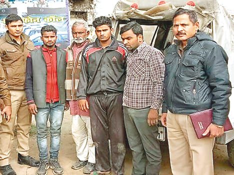 Arrested four accused in the murder of the aged