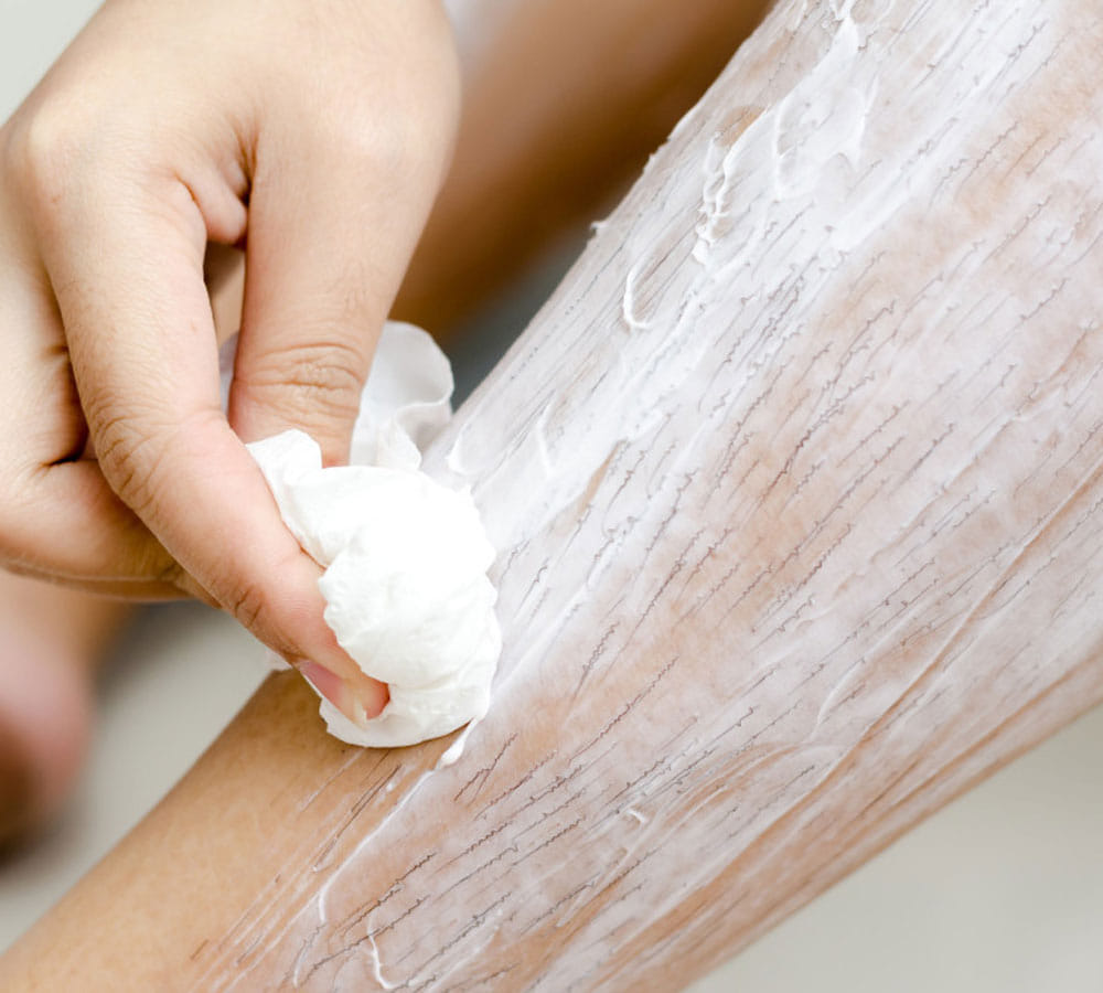 hair removal cream can cause redness