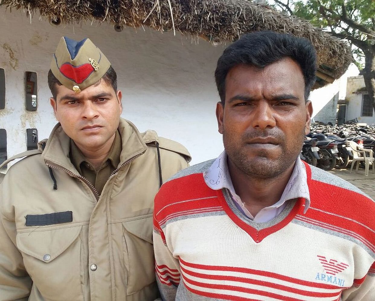 A crook arrested.
