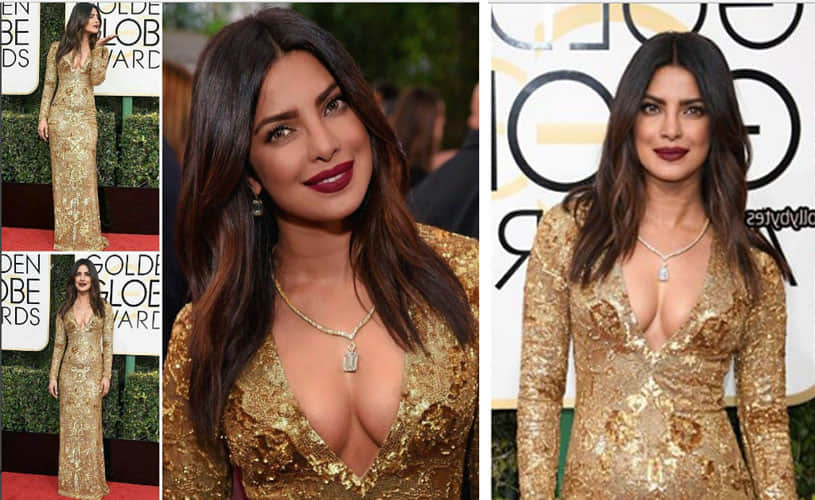 Priyanka Chopra At The Golden Globe Awards 2017