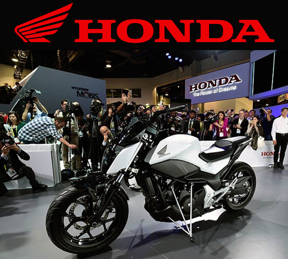honda showcased self balancing bike in ces 