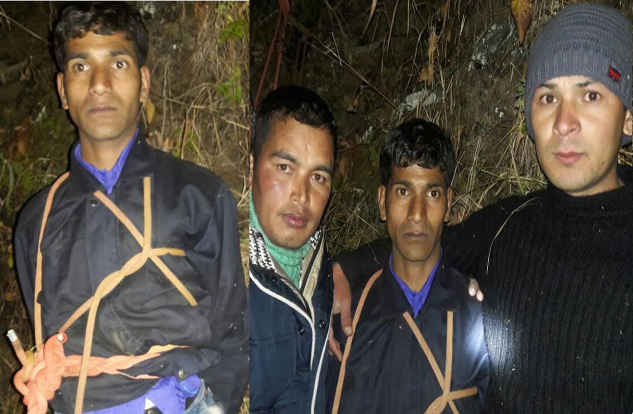 man stranded in rock for power booster medicine.