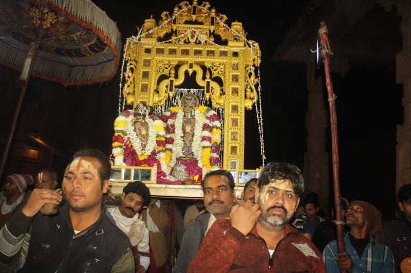 cellibration in rangnath temple vrindavan