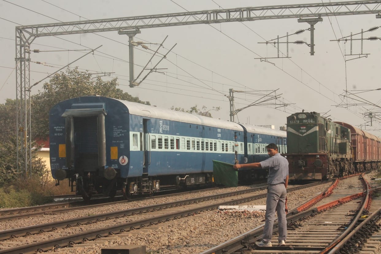 Lucknow Intercity Express left to the accident