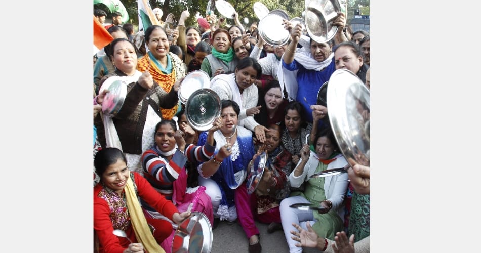 Chandigarh women protest, chandigarh congress, poonam sharma