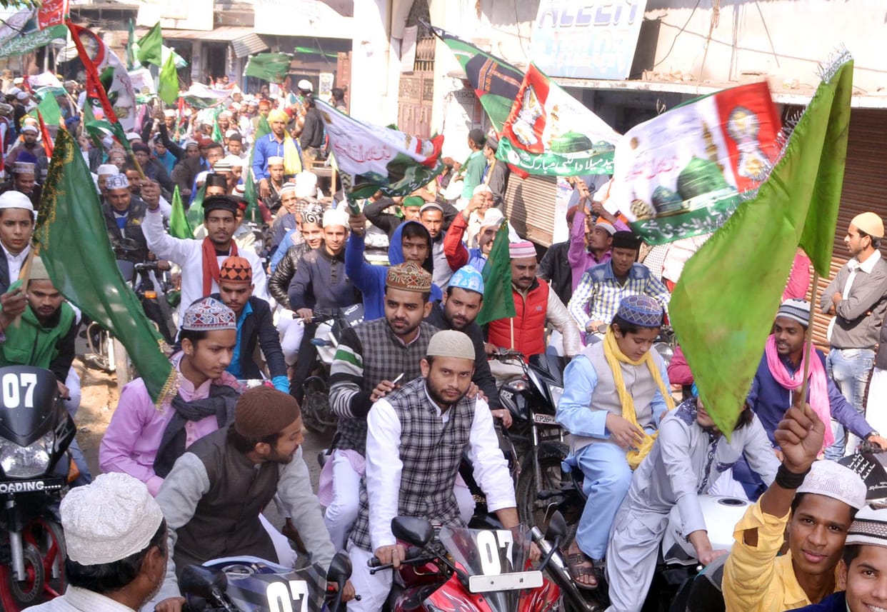 A procession out of Shan-O-Shaukat Gusia