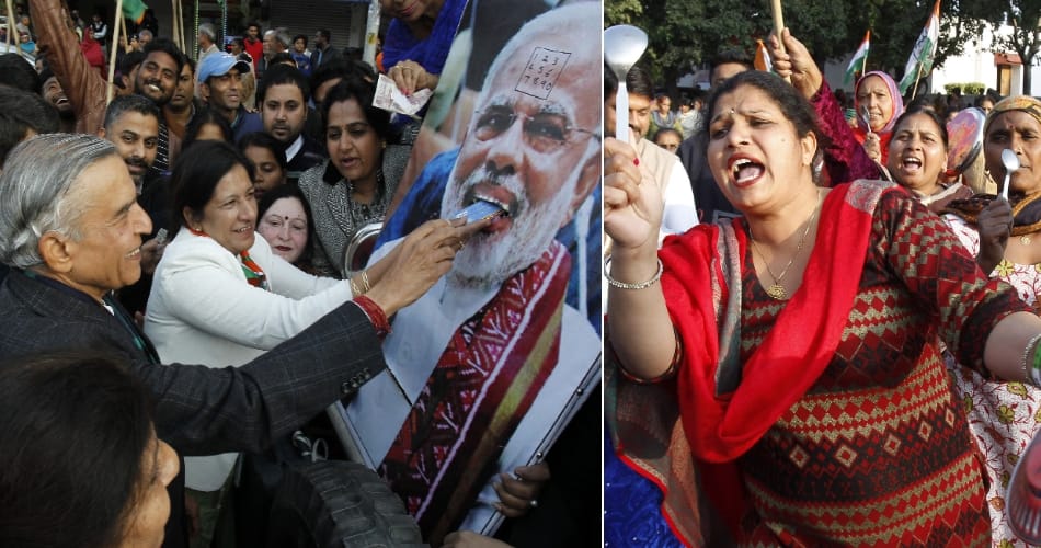 Chandigarh women protest, chandigarh congress, poonam sharma
