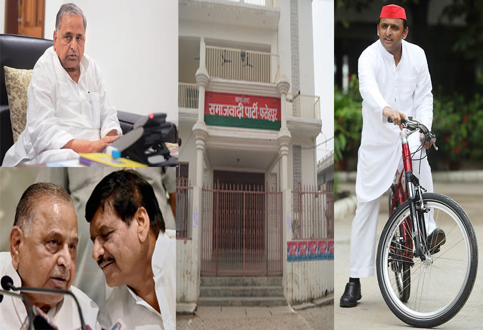 sp supporters to stop at the office of akhilesh yadav 
