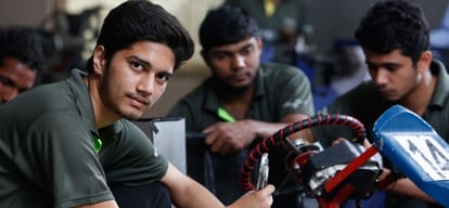 Go-Cart designed by carrier point university engineering students