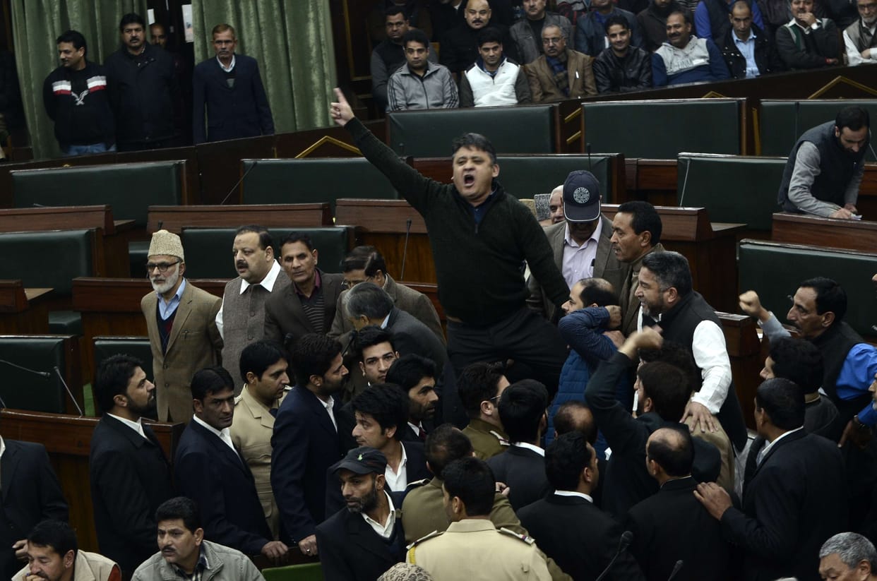 rucks in assembly of jammu and kashmir on kathua issue
