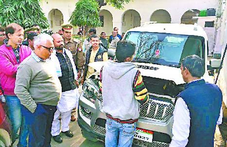 MLC Sanjay's car seized, taken to the police station on foot