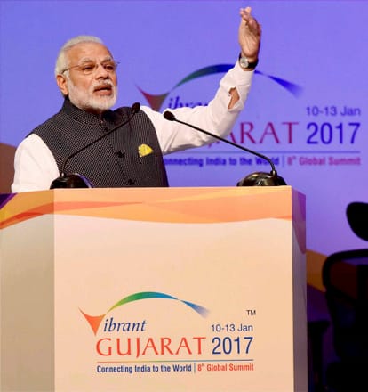 India is the world fastest growing economy PM Modi at Vibrant Gujarat Summit