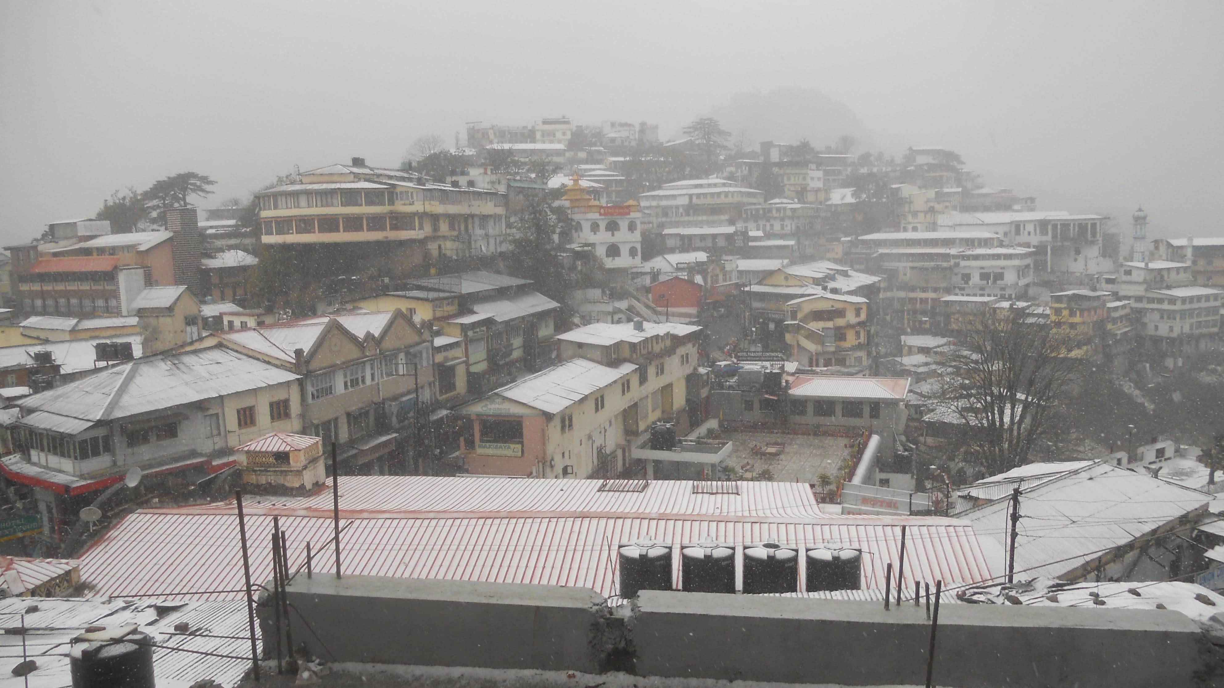 second snowfall in mussoorie and chakrata.