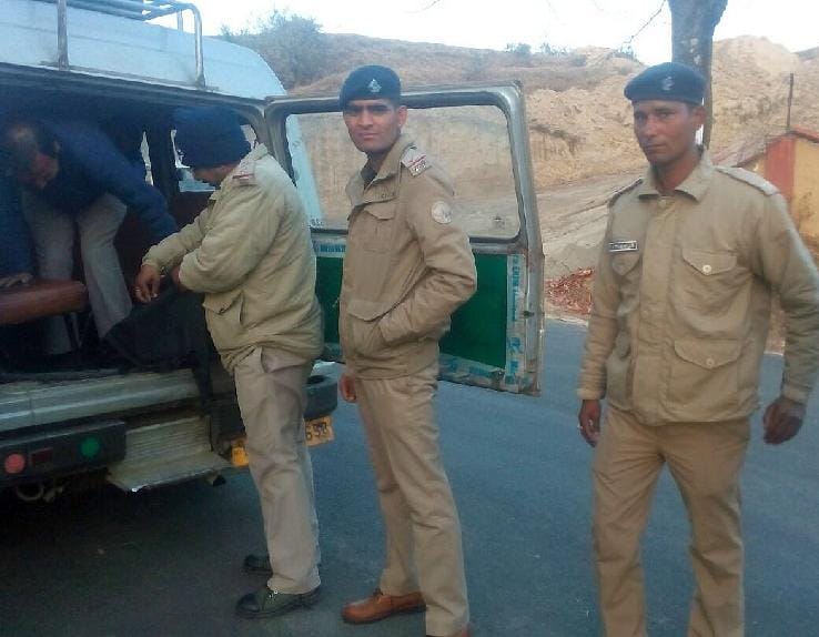 Police checking Dwarahat