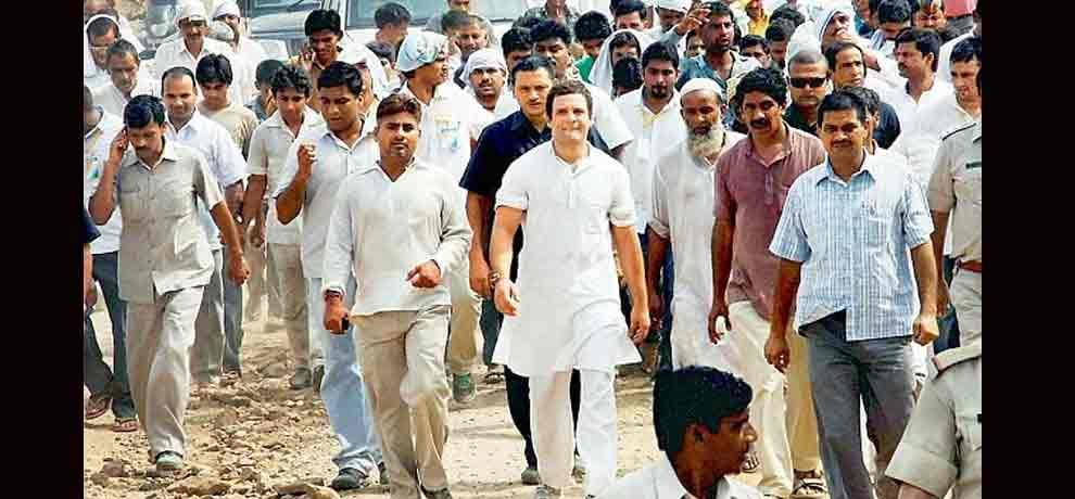 man who drives rahul gandhi bike in Bhatta and Parsaul villages left congress joins bjp