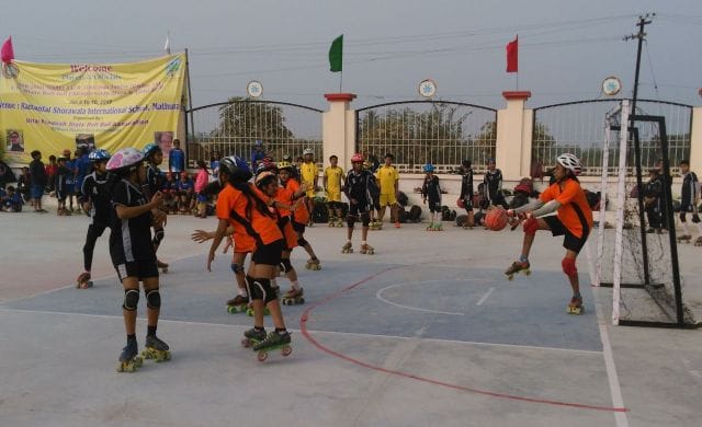 roll ball comptition in mathura