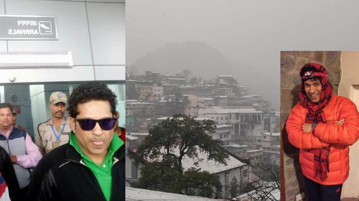 sachin tendulkar reached mussoorie.