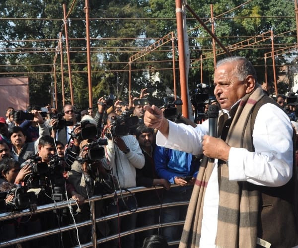  Mulayam singh yadav in SP office.