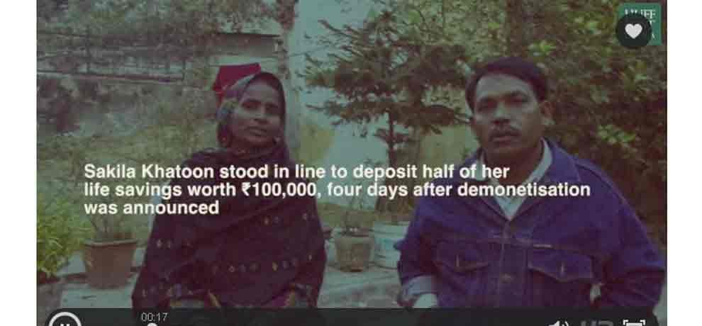 a rikshawpuller of delhi gets out of his hard earned life saving after demonetisation