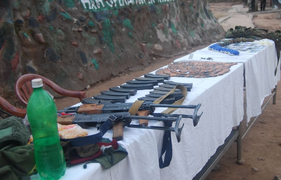heavy amunation recovered from terrorist killed on LOc in jammu and kashmir