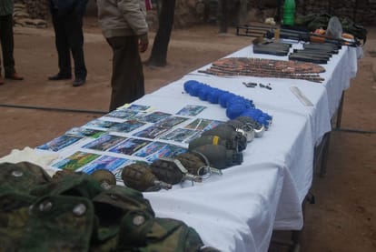 heavy amunation recovered from terrorist killed on LOc in jammu and kashmir