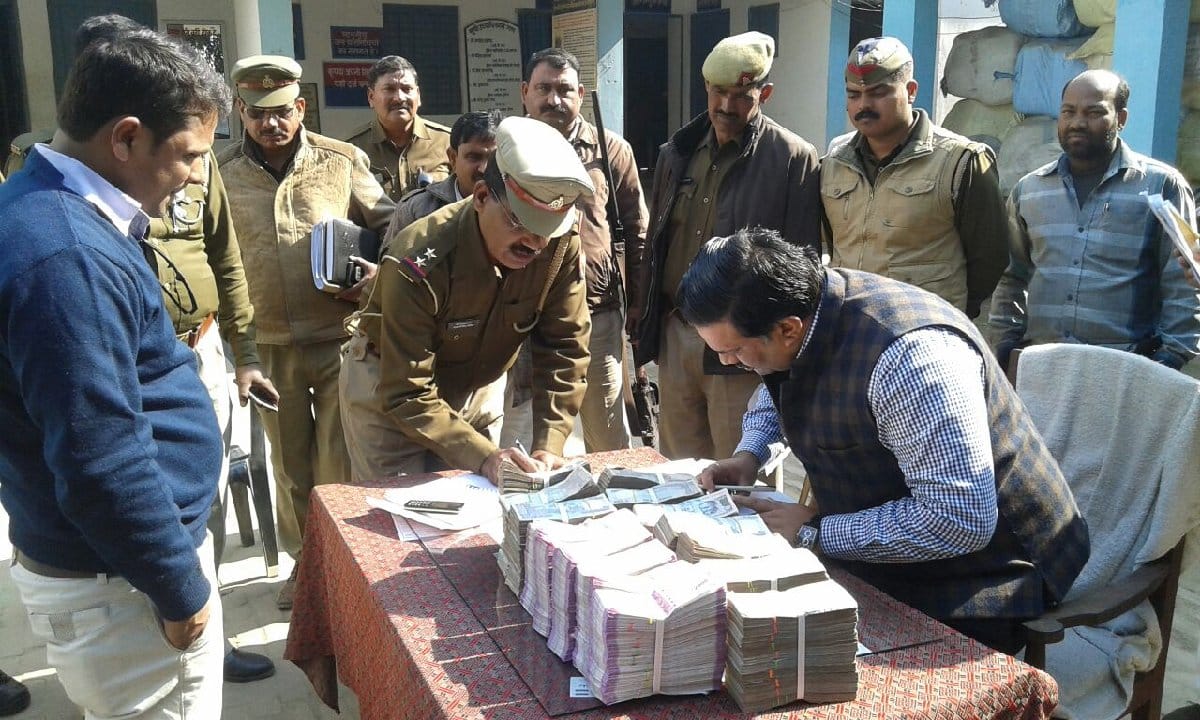 Rs one crore during vehicle checking