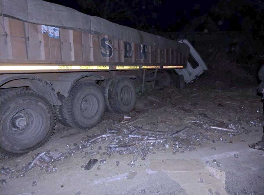 Truck crushes old man