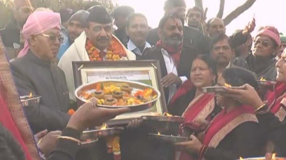 dgmo anil kumar bhatt in his village tehri garhwal.